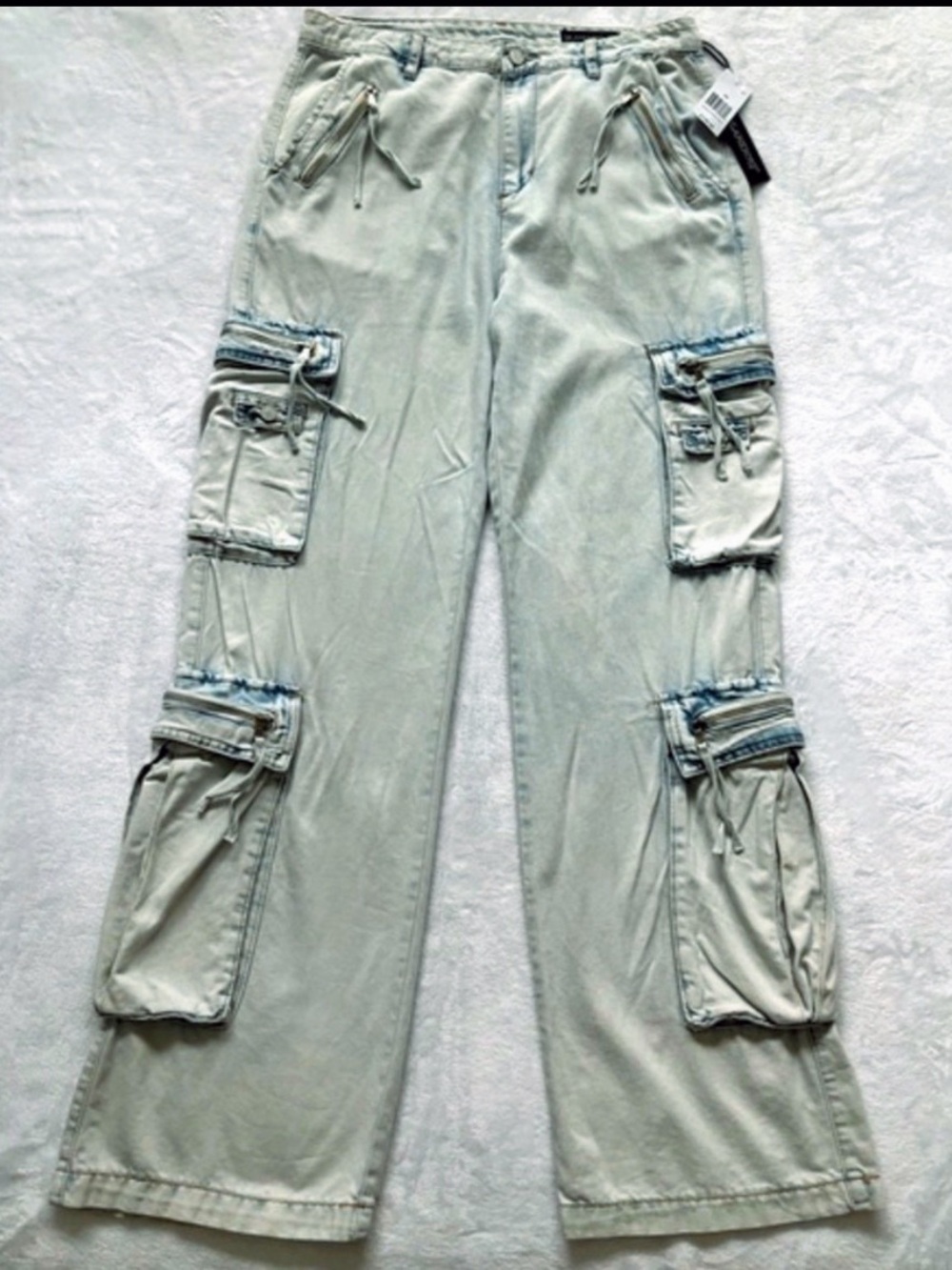 BLANK NYC Franklin Rib Cage Oversized Cargo Pockets Relaxed Jeans--NWT--28 - Picture 2 of 13